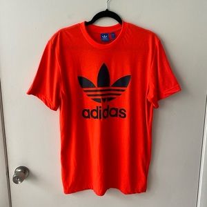 Neon orange Adidas Tshirt Perfect Condition Barely Worn